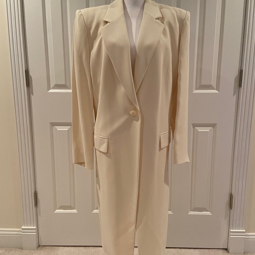 Gorgeous Long White Suit NWOT!